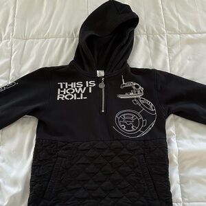 Disney Star Wars BB-8 Hoodie Sweatshirt "This Is How I Roll" - Youth M